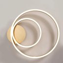 Ver mais imagens de Paflon Orbita Lustre Subrepor Dourado Luxo 50Cm Moderno Led 2 Aneis Decoraçao Sala De Estar Quarto L