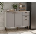 Ver imagem 1 de Balcão para Cozinha 2 Portas 3 Gavetas Provençais sem Tampo Iluminata