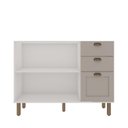 Ver imagem 2 de Balcão para Cozinha 2 Portas 3 Gavetas Provençais sem Tampo Iluminata