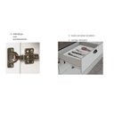 Ver imagem 5 de Balcão para Cozinha 2 Portas 3 Gavetas Provençais sem Tampo Iluminata Cinza/Branco/Fendi
