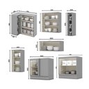 Ver imagem 5 de Cozinha Completa Americana 16 Peças (6 Armários + 1 Paneleiro + 5 Balcões + 4 Complementos) C5p38