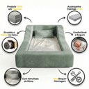 Ver imagem 3 de Cama Montessoriana Infantil Noah 100% Espuma com Colchão Bouclê Verde Menta - Desk Design