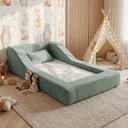 Ver imagem 1 de Cama Montessoriana Infantil Noah 100% Espuma com Colchão Bouclê Verde Menta - Desk Design