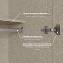 Ver mais imagens de Guarda Roupa 6 Portas 4 Gavetas com Espelhos Nature/Avelã Nathaniel Espresso Móveis