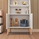 Ver imagem 4 de Estante Infantil 3 Prateleiras e 2 Portas Corujinha Casatema MadeiraOriginals Branco/Marrom