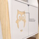 Ver imagem 5 de Estante Infantil 3 Prateleiras e 2 Portas Corujinha Casatema MadeiraOriginals Branco/Marrom