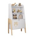 Ver imagem 2 de Estante Infantil 3 Prateleiras e 2 Portas Corujinha Casatema MadeiraOriginals Branco/Marrom