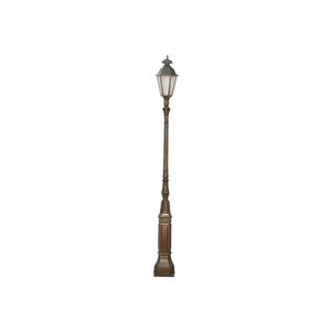 Poste Colonial Viena para Jardim Alumínio 01 Luminária 3,29m