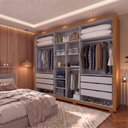 Ver imagem 7 de Guarda-Roupa Casal 6 Portas 6 Gavetas com Pés Alpes