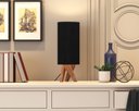 Ver imagem 1 de Luminária Abajur Viena de Mesa Moderno Decoração Pés Madeira - Preto