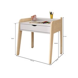 Mesa Infantil em Madeira Maciça e Mdf Corujinha Casatema - 4
