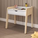 Ver imagem 2 de Mesa Infantil em Madeira Maciça e MDF Corujinha Casatema MadeiraOriginals Branco/Marrom