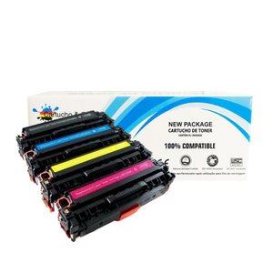 Kit 4x Toner Compatível 131a B+c+y+m I Pro200 M251 M276