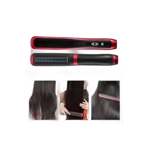 Escova Alisadora de Cabelos Hair Straightener 3 em 1 ASL-908 - 2