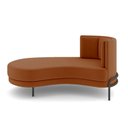Ver imagem 6 de Sofá Chaise Lado Esquerdo Downey Sala de Estar Veludo Terracota G15 - Gran Belo
