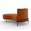 Ver imagem 7 de Sofá Chaise Lado Esquerdo Downey Sala de Estar Veludo Terracota G15 - Gran Belo