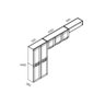 Kit de Cozinha Modulada 4pçs Dona Maria 1 Armário 1 Balcão 1 Paneleiro 1 Compl. C4p91 Branco/ - 2