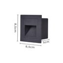 Ver imagem 2 de Balizador Nordecor Linder Embutir Quadrado Led Bivolt Preto 3000k Luz Amarela 2446