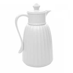 Garrafa Térmica de Plástico Queen Branca 1l 220193 Lyor