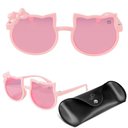 Ver imagem 1 de Oculos Sol Infantil Rosa Gatinho Protecao Uv Vintage + Case Menina Presente Qualidade Premium