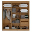 Ver imagem 3 de Conjunto de Guarda-roupa 3 Portas 3 Gavetas Saion Plus 1 Porta Glass e Cômoda 8 Gavetas Urban