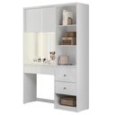 Ver imagem 1 de Penteadeira Camarim 136cm com Espelho e LED Lumier Branco Z17 - Mpozenato