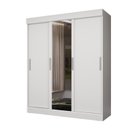 Ver imagem 2 de Guarda-Roupa 3 Portas com Espelho Saint Germain Branco