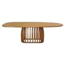 Ver imagem 3 de Mesa de Jantar Armonia Tampo Orgânico Base Retangular - Amêndoa - Tampo Orgânico 250x127,5cm