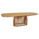 Ver imagem 1 de Mesa de Jantar Armonia Tampo Orgânico Base Retangular - Amêndoa - Tampo Orgânico 250x127,5cm