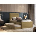 Ver imagem 1 de Bicama Solteiro Luara com Cama Auxiliar - Freijó