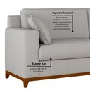 Ver imagem 6 de Sofá Living Vintage 3 Lugares 220cm em Boucle Slim