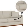 Sofá Living Vintage 3 Lugares 200cm em Boucle Slim - 7