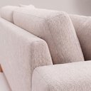 Ver imagem 5 de Sofá Living Vintage 3 Lugares 200cm em Boucle Slim Bege