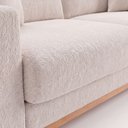 Ver imagem 6 de Sofá Living Vintage 3 Lugares 200cm em Boucle Slim Bege