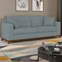 Ver imagem 1 de Sofá Living Vintage 3 Lugares 200cm em Boucle Slim