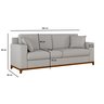 Sofá Living Vintage 3 Lugares 200cm em Boucle Slim - 5