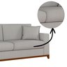Sofá Living Vintage 3 Lugares 200cm em Boucle Slim - 10