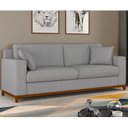 Ver imagem 1 de Sofá Living Vintage 3 Lugares 200cm em Boucle Slim