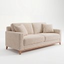 Ver imagem 4 de Sofá Living Vintage 3 Lugares 200cm em Boucle Slim Marrom Avelã
