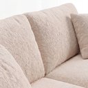 Ver imagem 6 de Sofá Living Vintage 3 Lugares 200cm em Boucle Slim Marrom Avelã