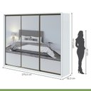 Ver imagem 7 de Kit Quarto Casal 3 Peças com Guarda-Roupa Spazio Cômoda Urban e Cama Reali Branco