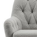 Ver mais imagens de Poltrona Decorativa Capitone Sasha Pes Madeira Boucle Tce 1018 Moll