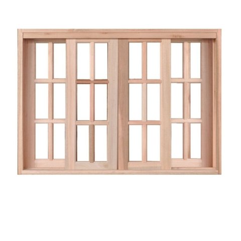 Vitrô Correr 4 Folhas Quadriculado de Madeira Mista Reto 1,20 X 1,00 Rodam