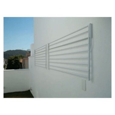 Varal Articulado 60cm x 150cm x 08 Varetas - Em Alumínio Branco - 3