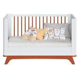 Berço Redondo Padrão Americano 2 em 1 Mini Cama Sambalelê - mel/branco - 10