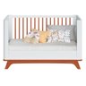 Berço Redondo Padrão Americano 2 em 1 Mini Cama Sambalelê - mel/branco - 10
