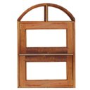 Ver imagem 1 de Vitrô Basculante de Madeira Imbuia em Arco 80 X 80