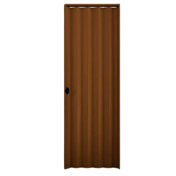 Porta Sanfonada de PVC Mogno Plasbil 210x110cm - 1