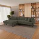 Ver imagem 1 de Sofá 5 Lugares Linho 92cm x 284cm Ricco Verde