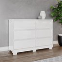 Ver imagem 1 de Cômoda para Quarto 6 Gavetas Ravenna Branco
